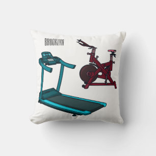 Cartoon für Treadmill und Spinnerbike Kissen