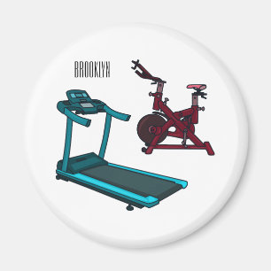Cartoon für Treadmill und Spinnerbike Magnet