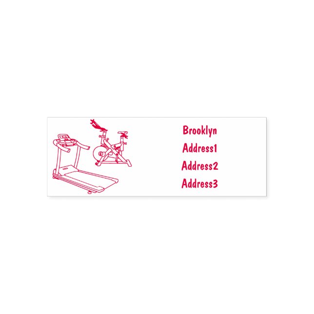 Cartoon für Treadmill und Spinnerbike Permastempel (Design)