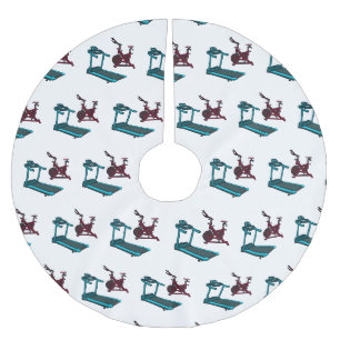 Cartoon für Treadmill und Spinnerbike Polyester Weihnachtsbaumdecke