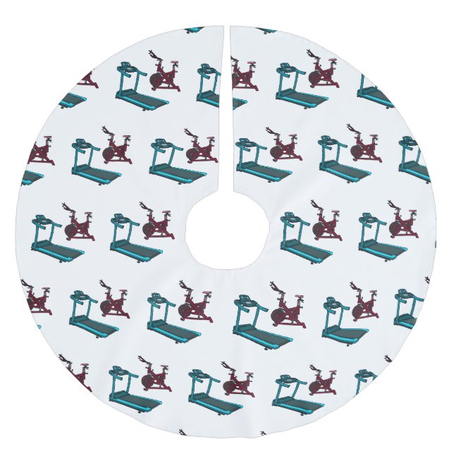 Cartoon für Treadmill und Spinnerbike Polyester Weihnachtsbaumdecke (Vorderseite)