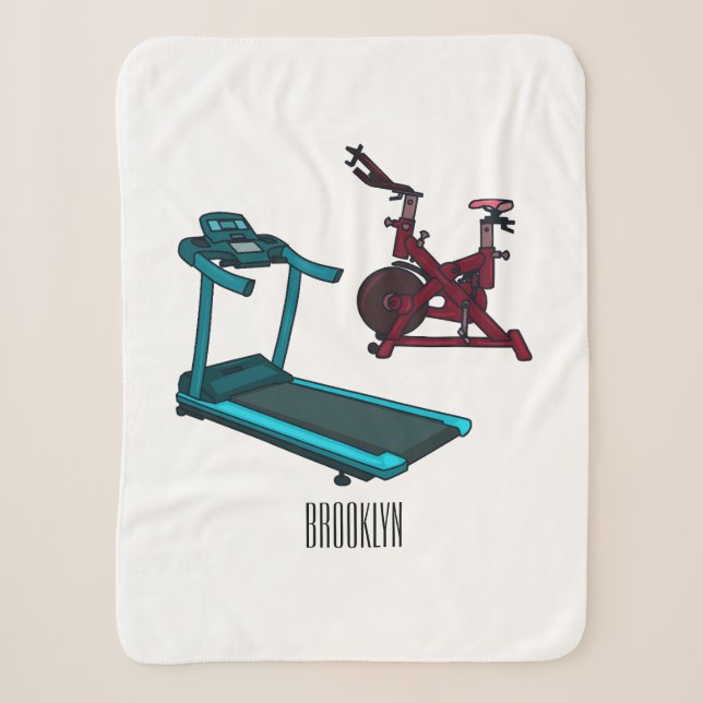 Cartoon für Treadmill und Spinnerbike Sherpadecke (Vorderseite)