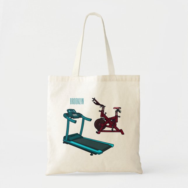 Cartoon für Treadmill und Spinnerbike Tragetasche (Vorne)