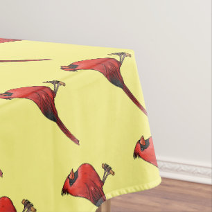 Cartoon für Vogelarten im nördlichen Kardinal Tischdecke