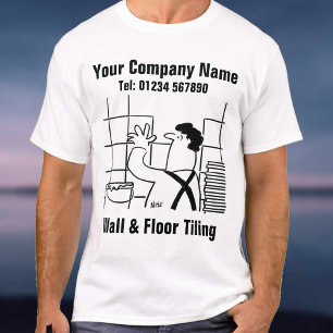 Cartoon für Wand- und Fußbodenverkleidungen T-Shirt