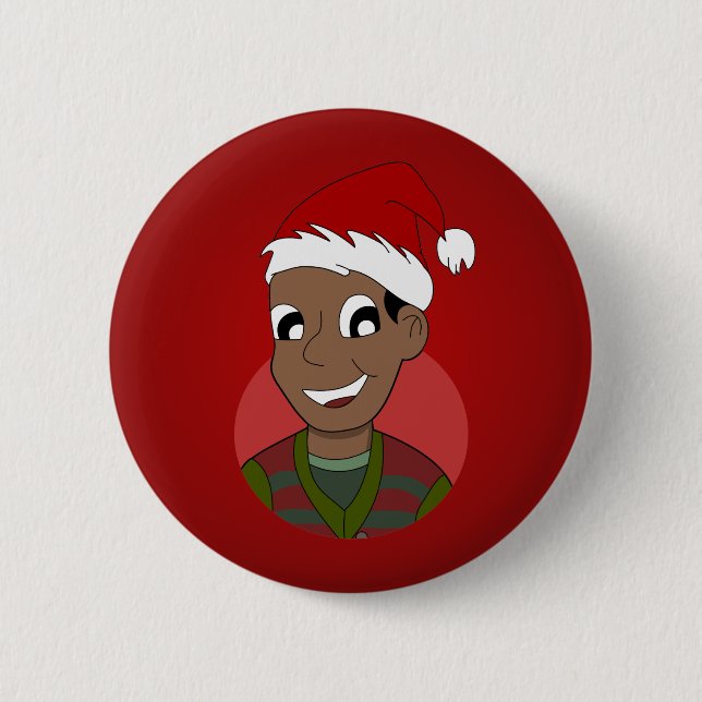 Cartoon für Weihnachten Typ Button (Vorderseite)
