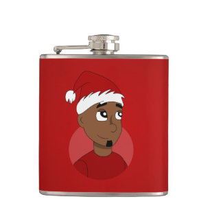 Cartoon für Weihnachten Typ Flachmann
