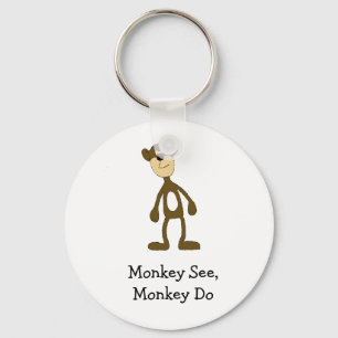 Cartoon Gang Monkey Schlüsselanhänger