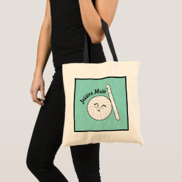 Cartoon Garne + Crochet Hook Crafts Tragetasche
