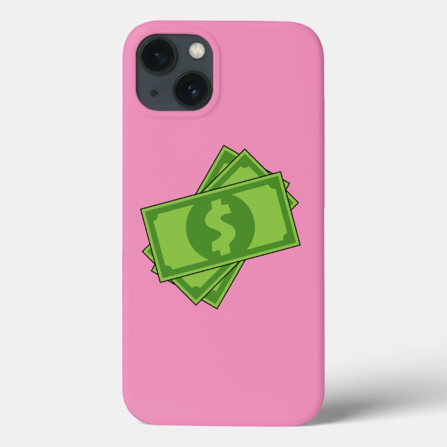 Cartoon-Geld-Dollar-Scheine Case-Mate iPhone Hülle (Rückseite)