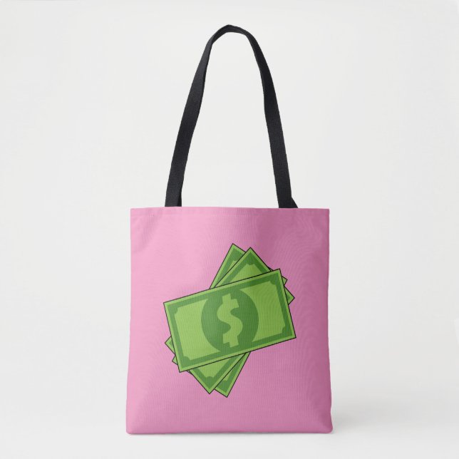 Cartoon-Geld-Dollar-Scheine Tasche (Vorderseite)