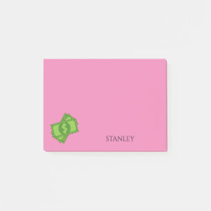 Cartoon Geld Dollarrechnungen Platz   Personalisie Post-it Klebezettel