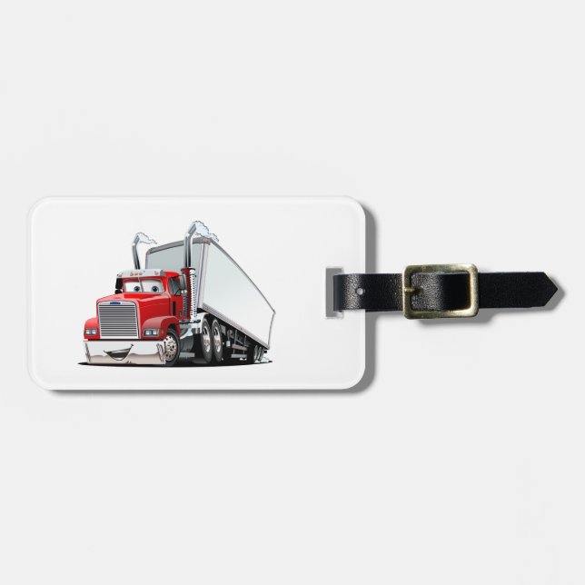 Cartoon Gepäckanhänger (Vorderseite horizontal)