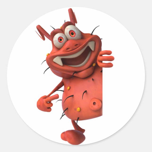 Cartoon Germ Stickers (Vorderseite)