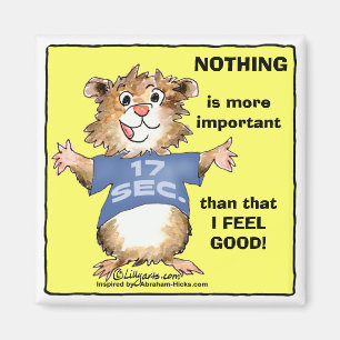 Cartoon-Gesetz von Anziehungskraft Abrahamster Magnet