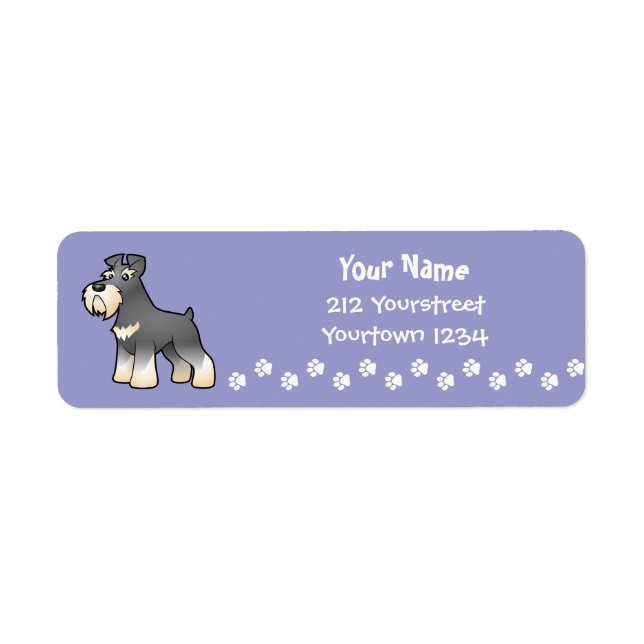 Cartoon Gigant/Standard/Miniaturschnauzer (Vorne)