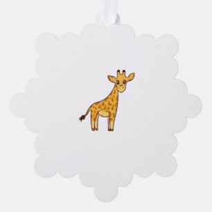 Cartoon Giraffe I Kinder I Kleinkind Giraffe Ornament Karte