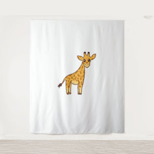 Cartoon Giraffe I Kinder I Kleinkind Giraffe Wandteppich