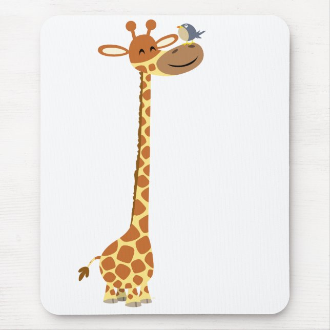 Cartoon Giraffe und Friend Mousepad (Vorne)