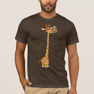 Cartoon Giraffe und T - Shirt