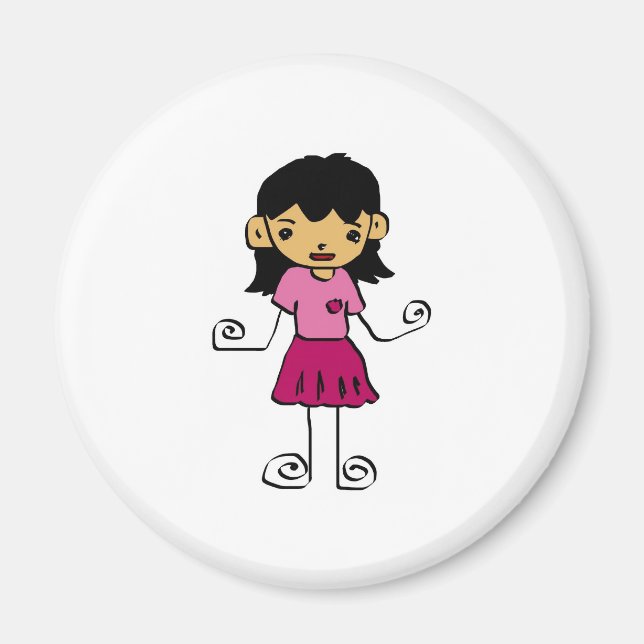 Cartoon Girl Collection Magnet (Vorne)