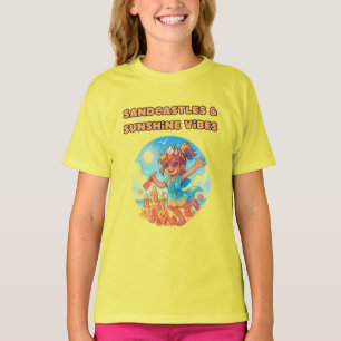 Cartoon Girls am Strand Shirt