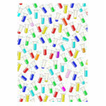 Cartoon-Glasprüfröhren Fotoskulptur Magnet<br><div class="desc">Cartoon-Glasteströhren,  wissenschaftliches Muster.</div>