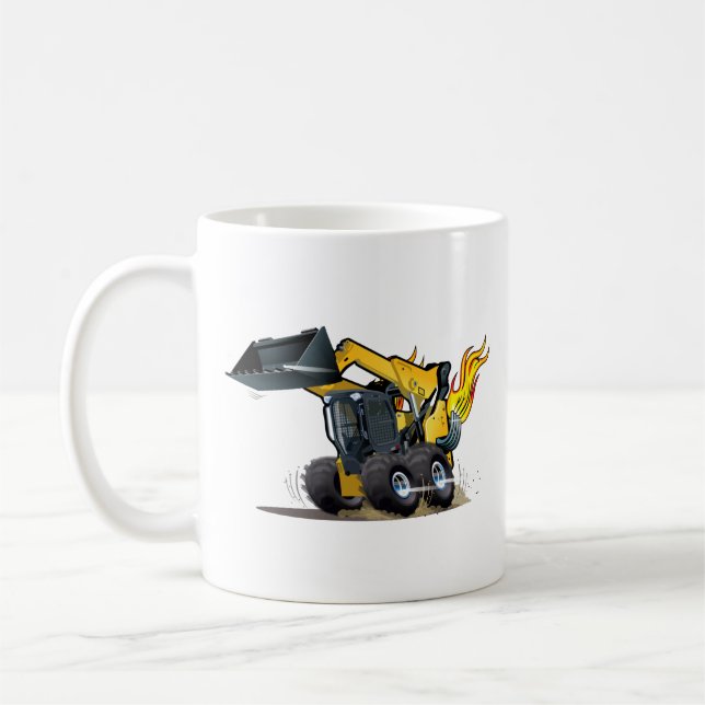 Cartoon-Gleitlenker Kaffeetasse (Links)