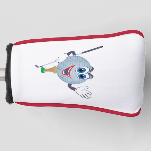 Cartoon Golf Ball Headcover (Vorderseite)