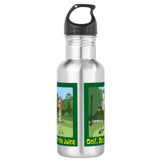 Cartoon Golf Birdie Juice Edelstahlflasche