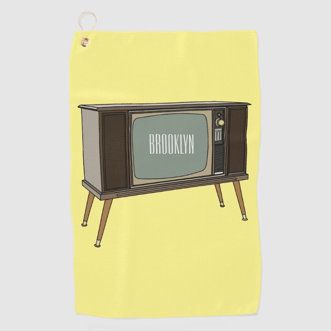 Cartoon Golfhandtuch (Vorderseite)