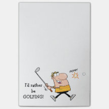 Cartoon-Golfspieler
