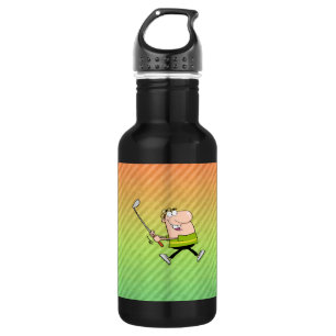 Cartoon-Golfspielerentwurf Trinkflasche