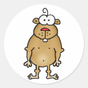 Cartoon-Gopher-Aufkleber Runder Aufkleber