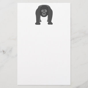 Cartoon-Gorilla Briefpapier
