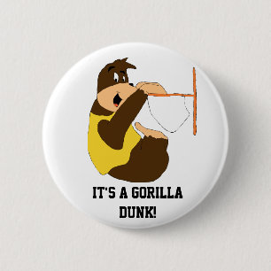 Cartoon-Gorilla-Knall-Eintauchen Button
