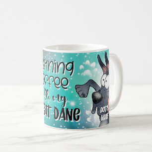 Cartoon Great Dane Dose Kaffee Tasse, Cup Kaffeetasse