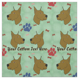 Cartoon Great Dane - Personalisiert Stoff