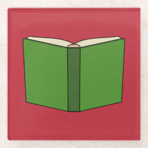 Cartoon Green Book Glasuntersetzer