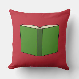 Cartoon Green Book Kissen