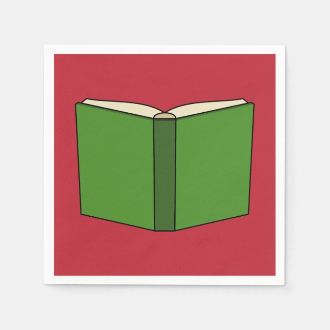 Cartoon Green Book Serviette (Vorderseite)