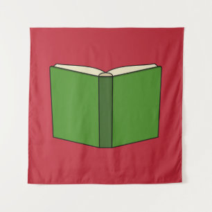 Cartoon Green Book Wandteppich