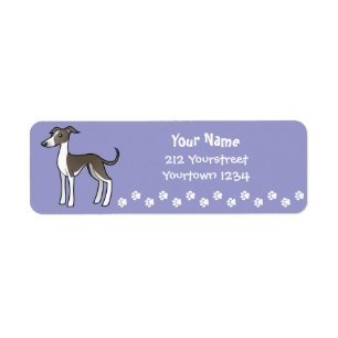 Cartoon Greyhound / Whippet / Italienischer Windhu