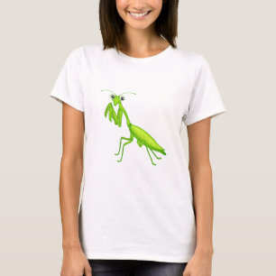Cartoon Grün Gebet Mantis Unisex Adult Apparel T-Shirt