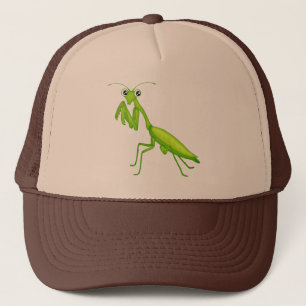 Cartoon Grüne Gebet Mantis Caps und Hats Truckerkappe