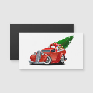 Cartoon Gruß Weihnachtskarte Magnetkarte