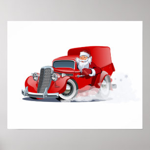 Cartoon Gruß Weihnachtskarte Poster