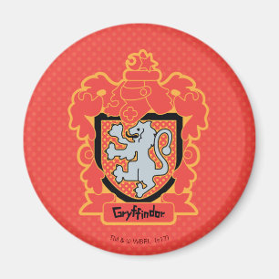 Cartoon Gryffindor Crest Magnet