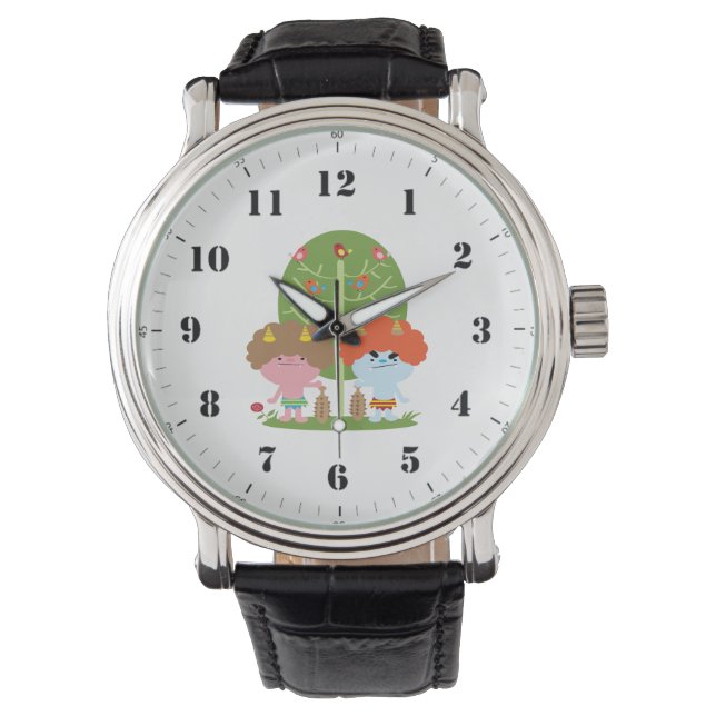 Cartoon gute Freunde Armbanduhr (Vorderseite)