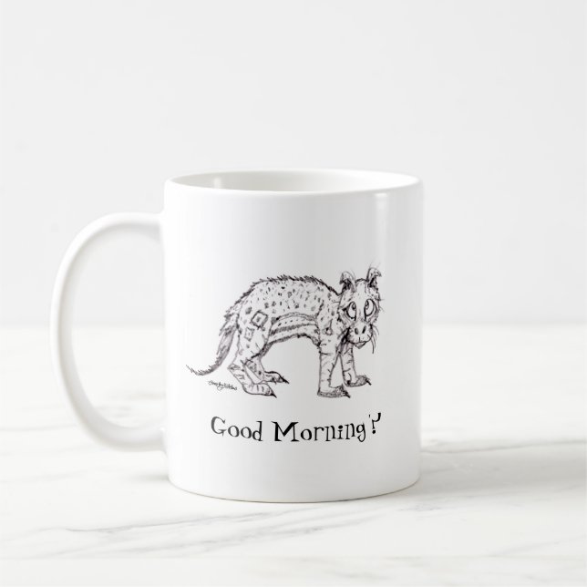 Cartoon "Guten Morgen" Tasse (Links)